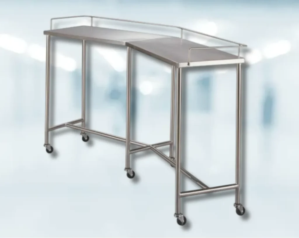 Mesa Riñón de Acero Inoxidable Sencilla