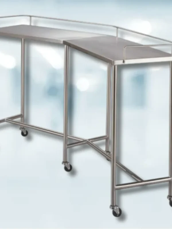 Mesa Riñón de Acero Inoxidable Sencilla