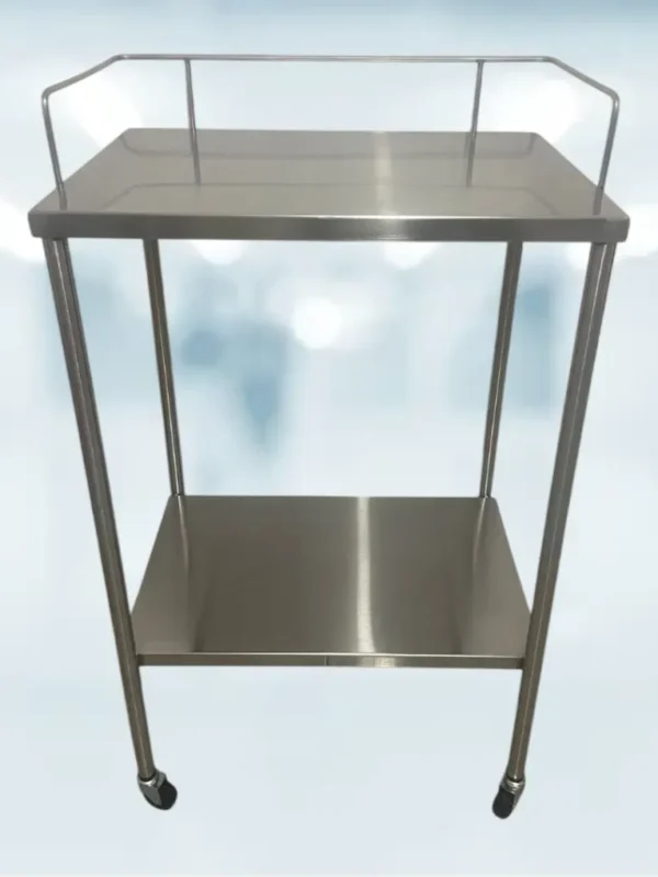 Mesa Pasteur Cromada Sin Cajón
