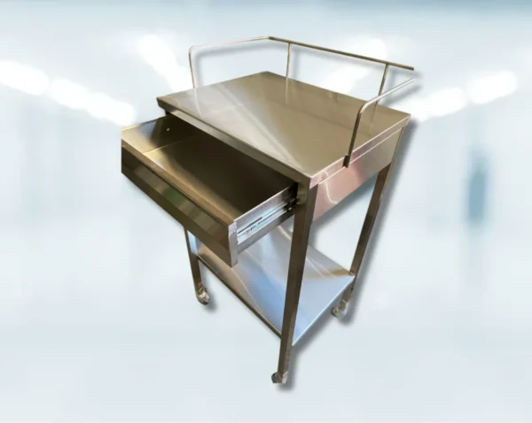 MESA PASTEUR Mesa Pasteur de Acero Inoxidable con Cajón