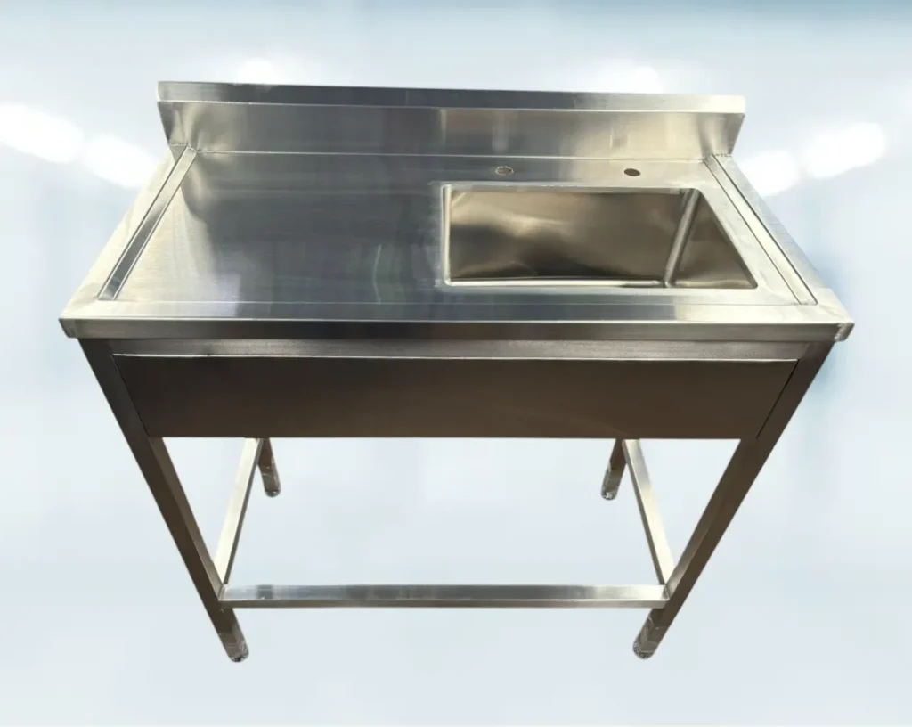 Lavabo Clínico de Acero Inoxidable