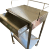 Mesa Pasteur Cromada con Cajón