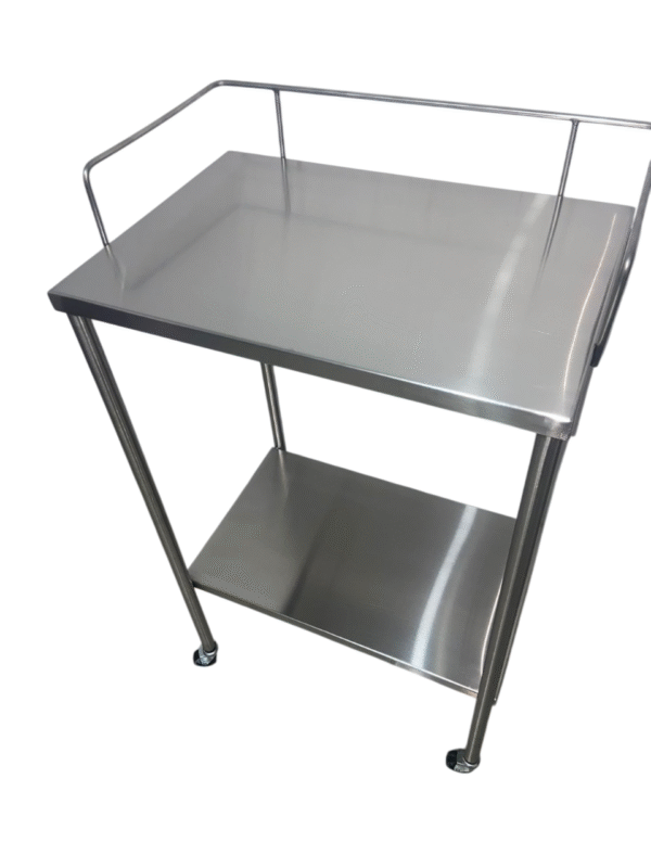 Mesa Pasteur Cromada Sin Cajón