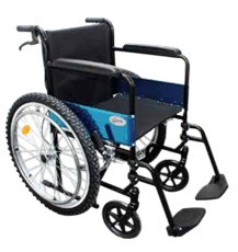 Silla de Ruedas MMS con Descansapies Giratorios - SP7200TT