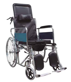 Silla de Ruedas MMS con Cómodo y Respaldo Alto - SP7502
