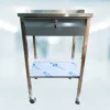 Mesa Pasteur Cromada con Cajón y Cerradura